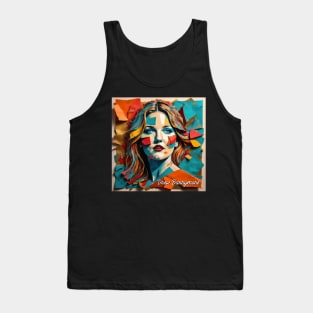 Drew Barrymore // Paper Art Tank Top